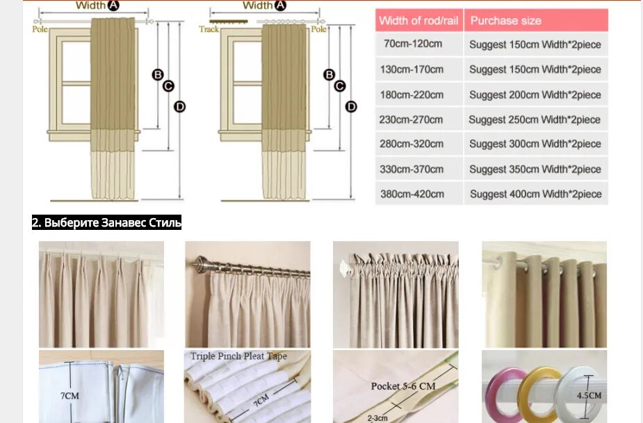 Прическа шторы какая нужна длина Как правильно выбрать размер штор на окно фото - DelaDom.ru