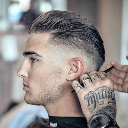 Прическа slick back мужская Os Cortes de Cabelo Masculino para 2017! Mens haircuts fade, Slicked back hair, 