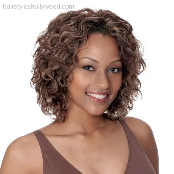 Прическа спиральки на средние волосы Image result for beach wave perm for short hair Wave perm short hair, Permed hai