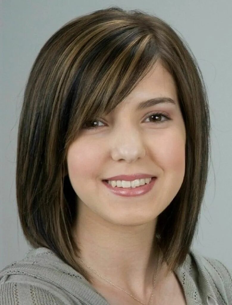 Прическа средней длины женская для круглого лица Image result for best medium haircuts for long faces and thick hair Medium hair 