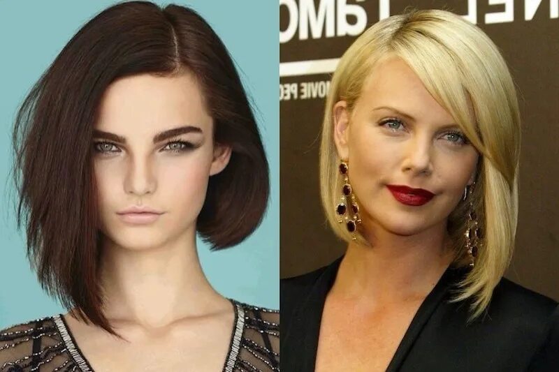 Прическа средний боб фото 20 moderne Frisuren für ovales Gesicht, die im Trend sind