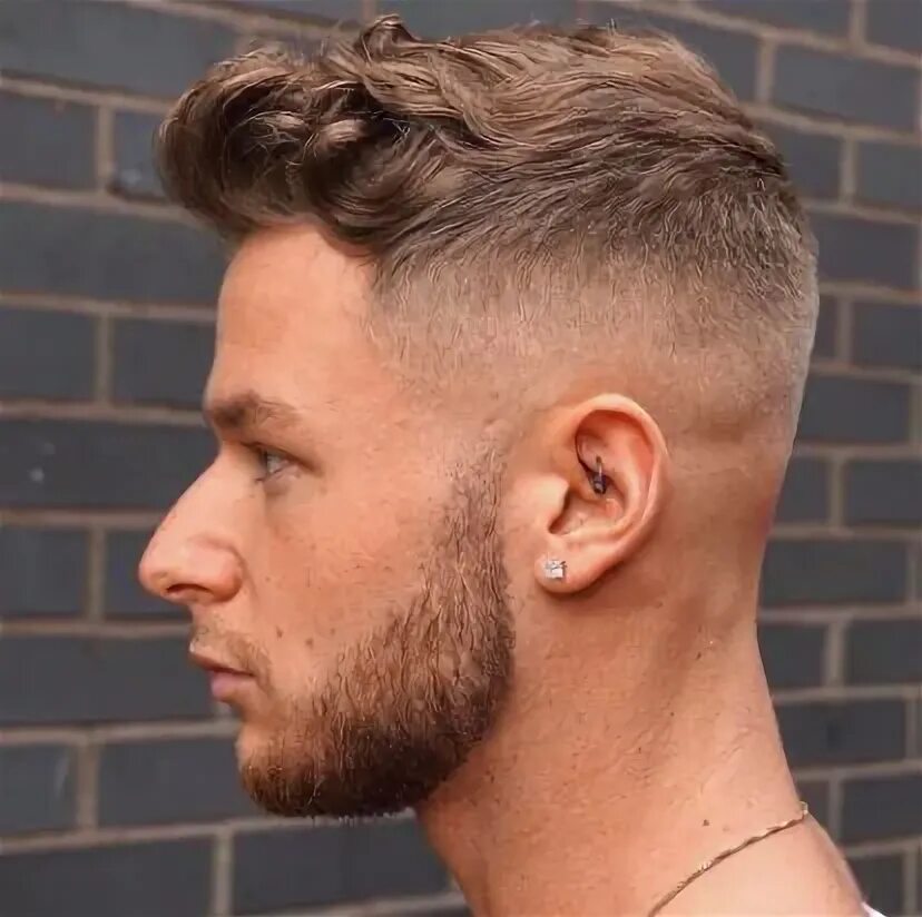 Прическа средний фейд мужская 21+ Good Looking Curly Hairstyles for Men Блеклая стрижка, Мужские короткие стри