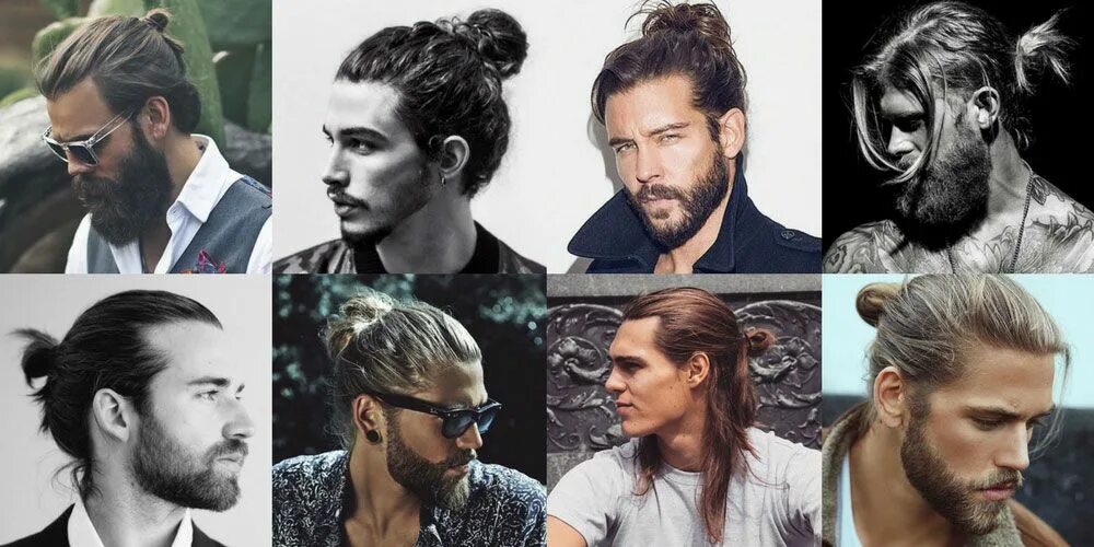 Прическа стать Man Bun Hairstyle #hairstyles #Curled Frisuren lange haare männer, Langhaarfrisu