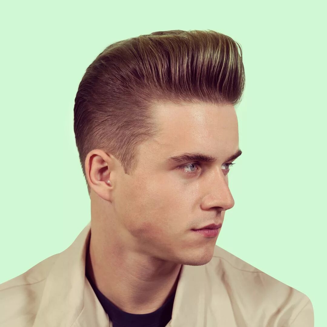 Прическа стиляги мужская MODIFY POMADE: Hair Styler - Medium Hold, High Shine Pompadour hairstyle, Mens h