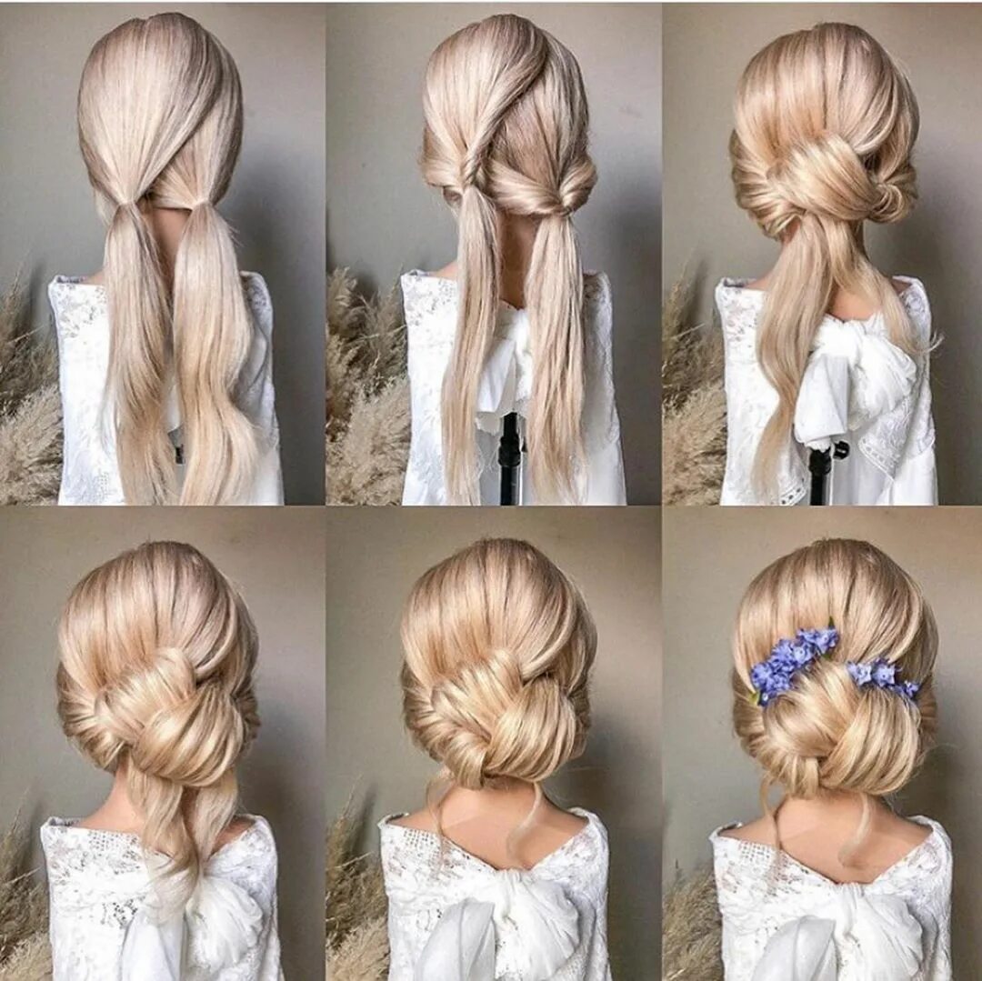 Прическа свадебная на длинные своими руками Hairstyle with Russian Braids on Instagram: "@styles_by_reneemarie" Idee per cap