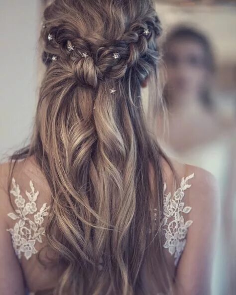 Прическа свадебные средние волосы распущено 10 популярных идей на тему "bridal hair plait" для вдохновения