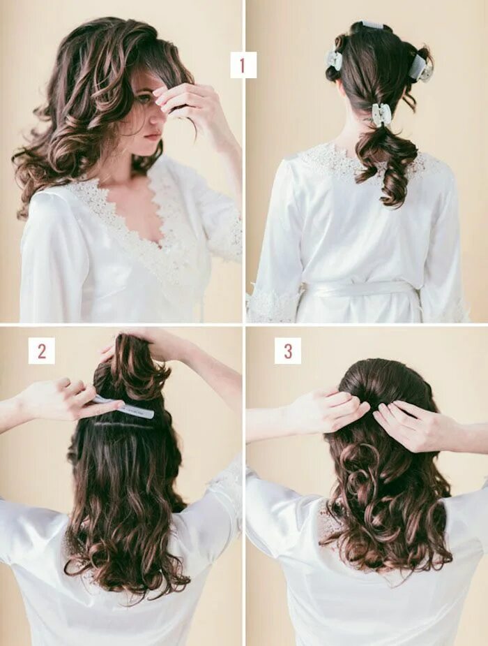 Прическа своими руками на день Frisuren mit Locken: Über 90 moderne Styling-Ideen mit Anleitung Bridesmaid hair