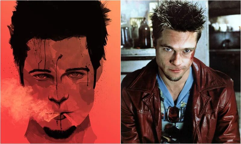 Прическа тайлера Tyler Durden - Brad Pitt Comic Icons