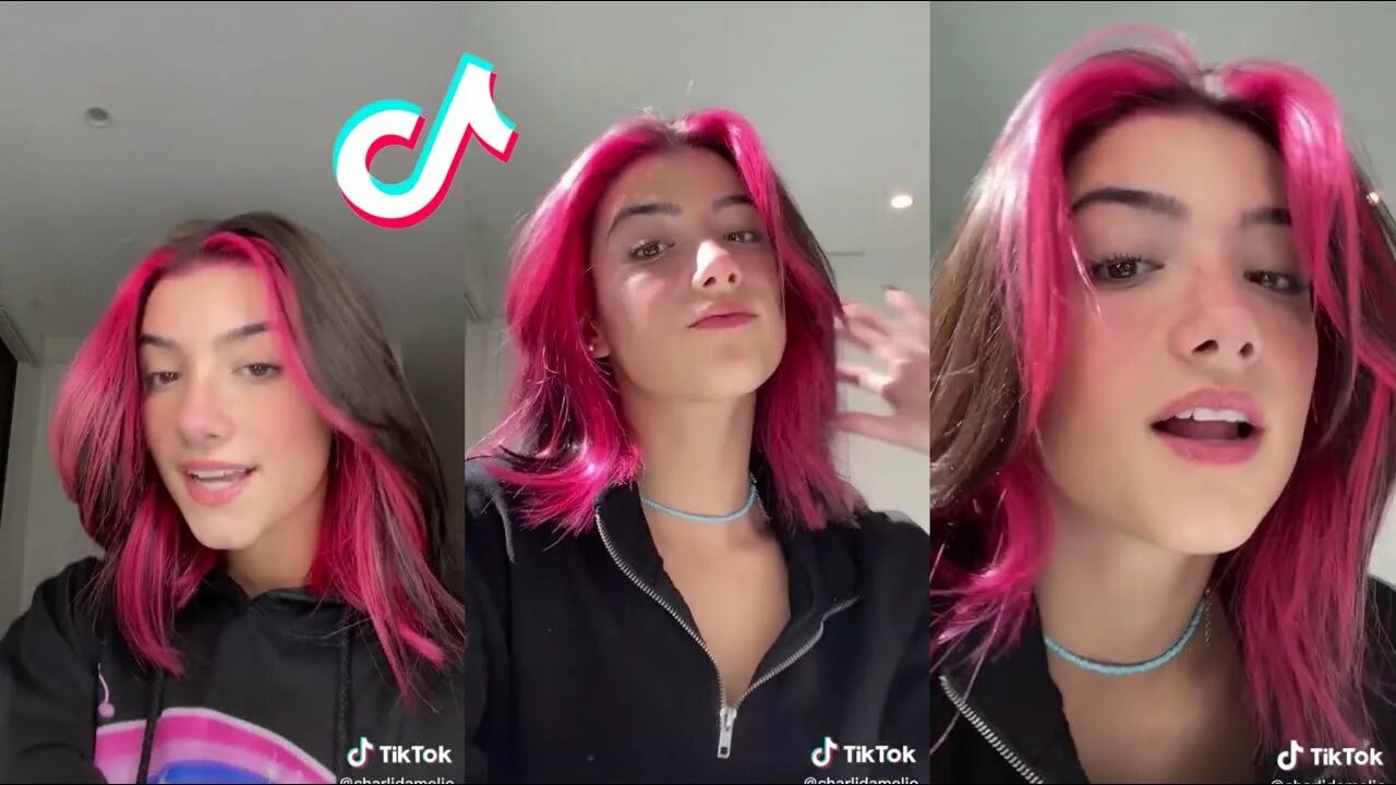 Прическа тик ток женская Charli d’amelio new hair tik tok’s - YouTube