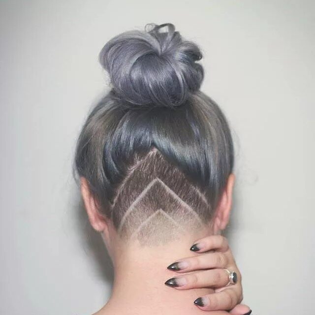 Прическа треугольником женская Instagram photo by Crimson Hair Salon * Feb 5, 2016 at 4:40am UTC Undercut hairs