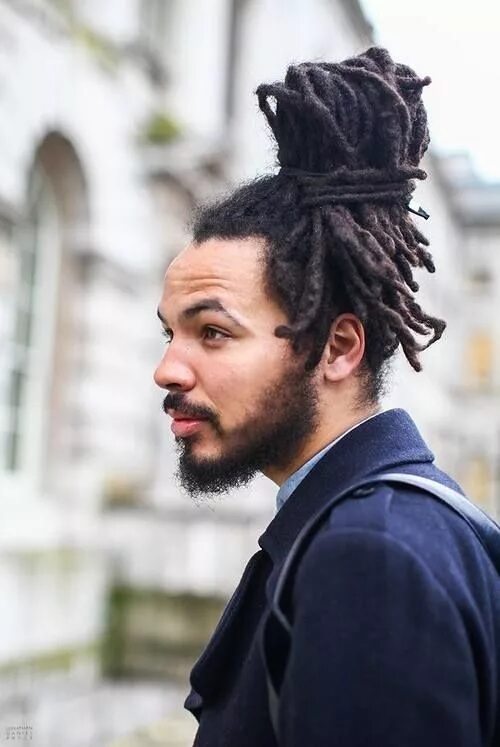 Прическа укроп мужская CurlsUnderstood.com: Locs Men Mens ponytail hairstyles, Man bun hairstyles, Loc 