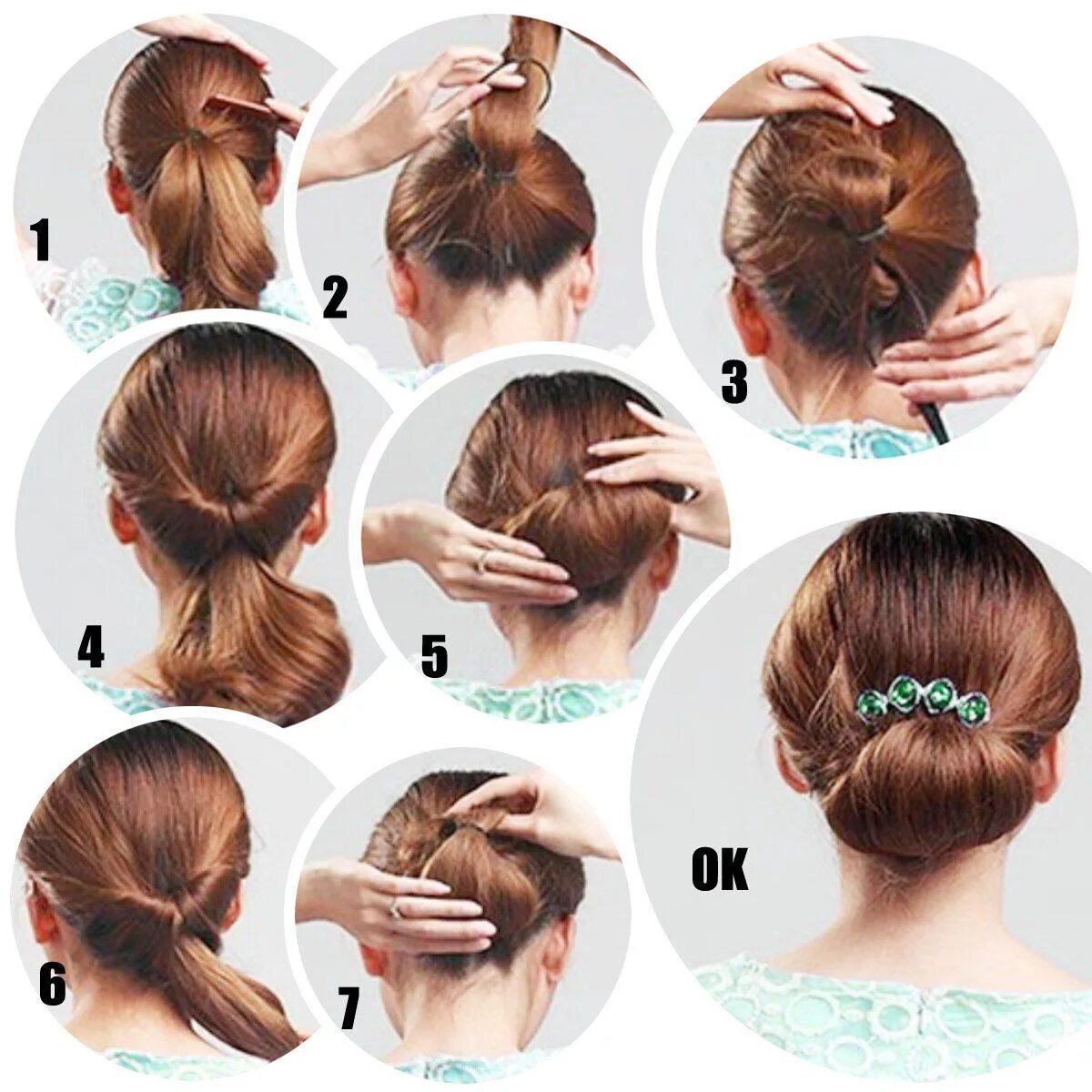 Прическа улитка на средние волосы пошаговая Pin en Penteado fashion Peinados boda, Trenzas, Peinados