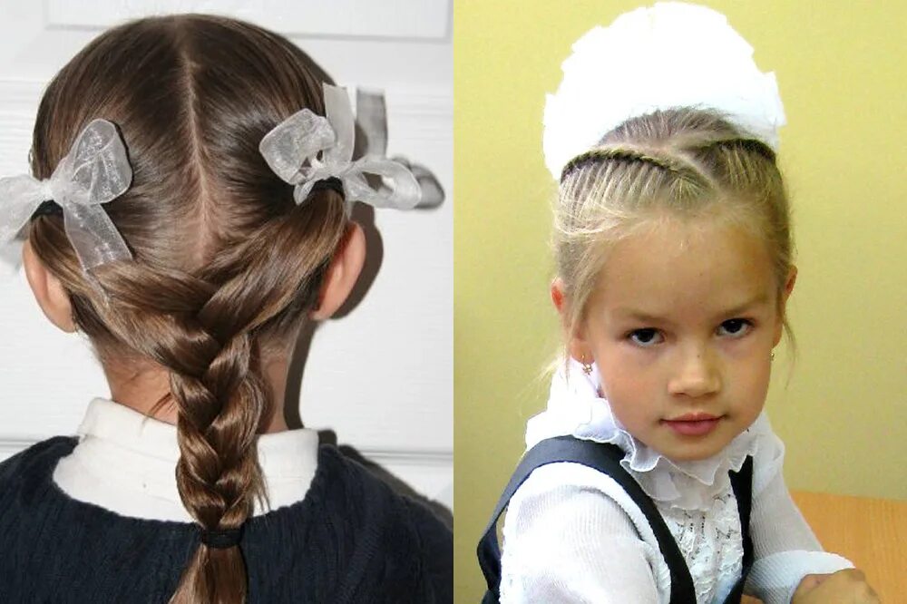 10 Причесок в Школу на 1 Сентября. 10 Hairstyler for School - YouTube