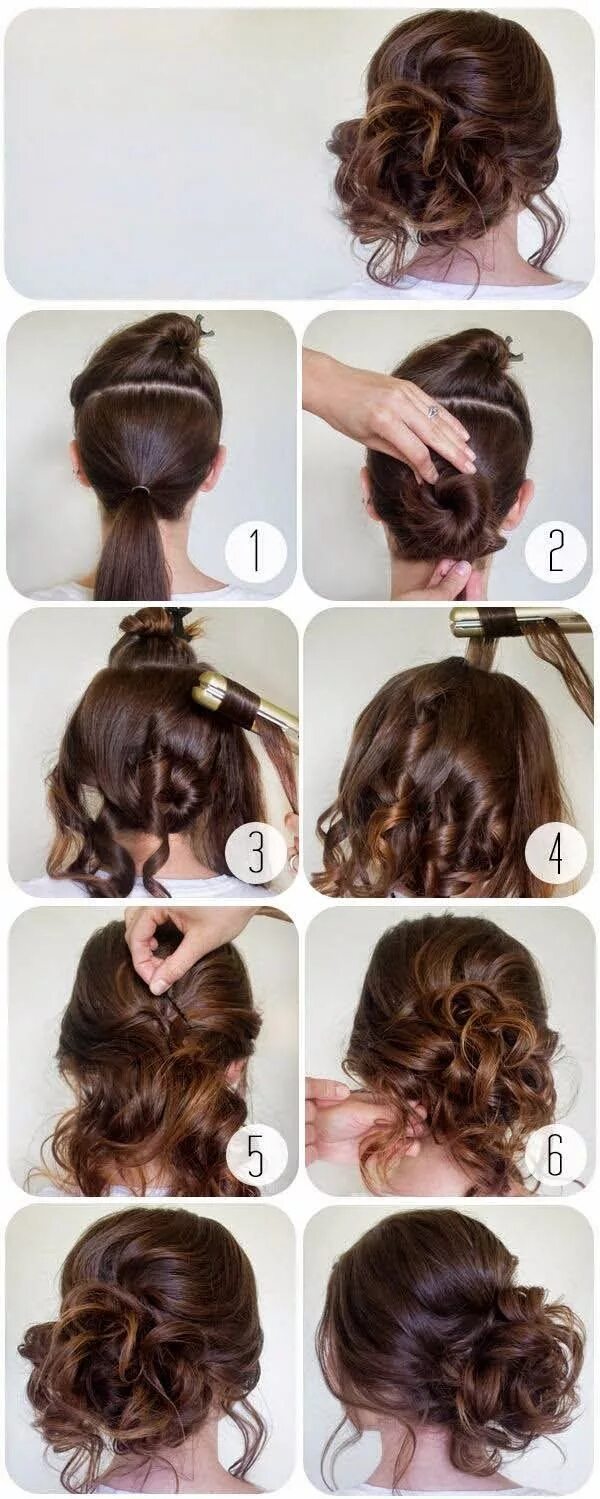 Прическа в домашних условиях фото пошагово 25 Step By Step Tutorial For Beautiful Hair Updos ❤ - Trend To Wear Diy hairstyl