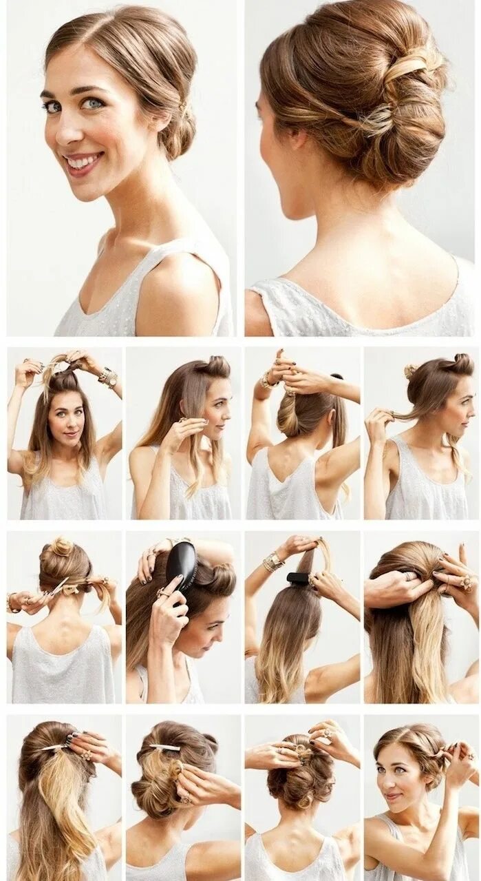 Pin by Brenda Horvat on Peinados/cortes Diy hairstyles, Lazy girl hairstyles, Ea