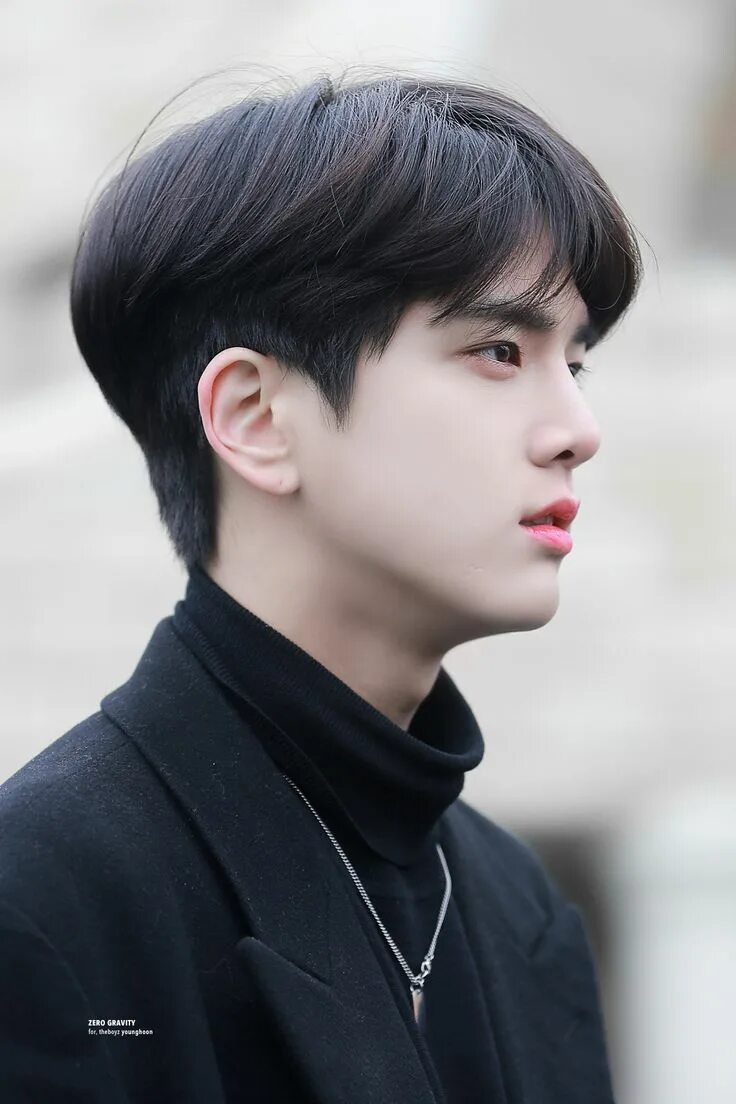 Прическа в корейском стиле мужская Pin en THE BOYZ YOUNGHOON Pelo de chico, Chicas pelo corto, Corte de pelo asiáti