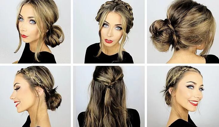 Прическа в офис на длинные волосы easy formal hair styles Heatless hairstyles, Work hairstyles, Easy hairstyles