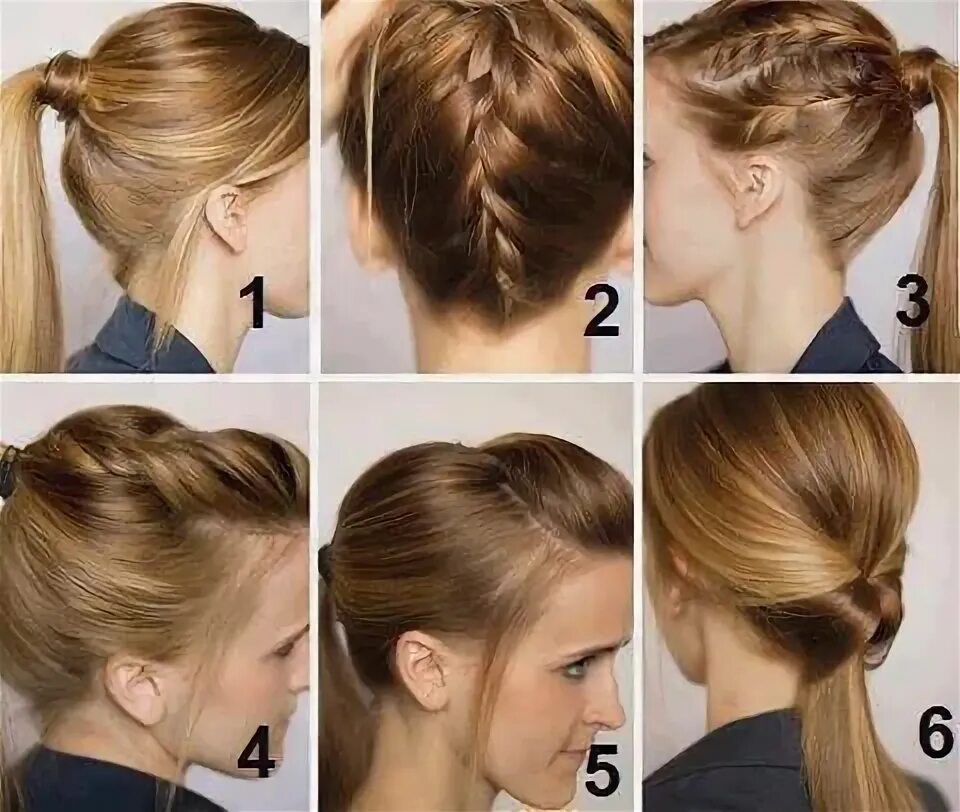 Прическа в офис на короткие волосы Coiffure Simple et rapide pour un concours Easy hairstyles, Model hair, Hair