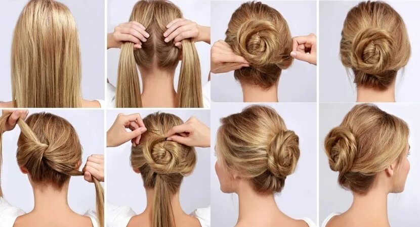 Прическа в офис на средние peinados paso a paso Office hairstyles, Diy hairstyles, Thick hair styles