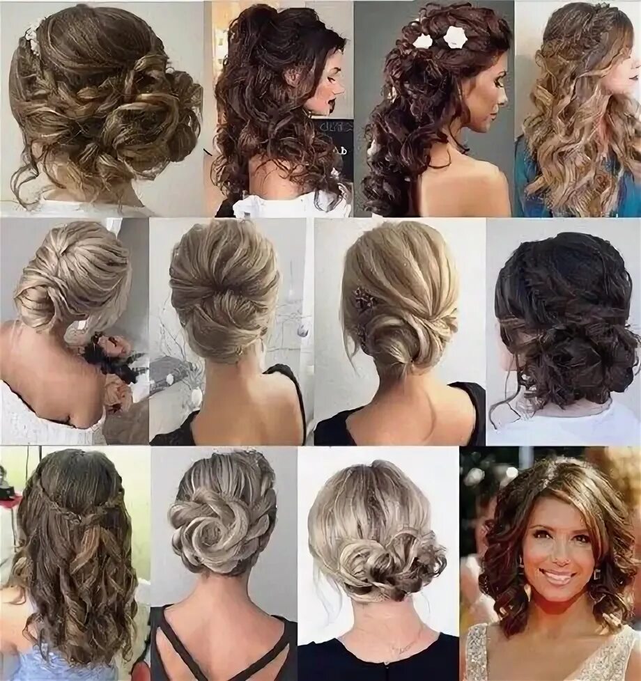 Прическа в ресторан на средние Prom acconciature updo capelli corti Frangette capelli, Lunghezze dei capelli, P