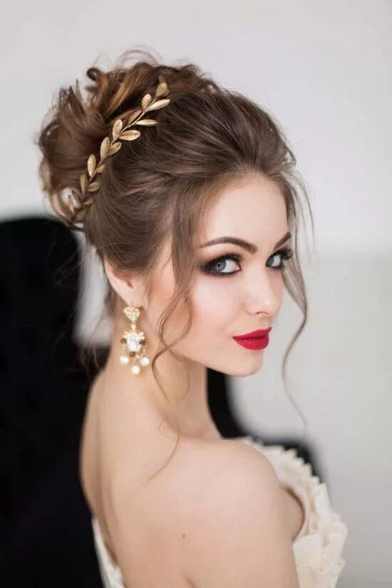 Прическа в ресторан на средние волосы Top 30 Long Wedding Hairstyles for Bride from Art4studio Hochsteckfrisuren hochz