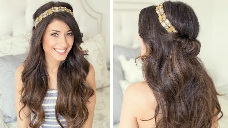 Прическа в сауну на длинные волосы Twisted Hair Band Hairband hairstyle, Headband hairstyles, Long hair styles