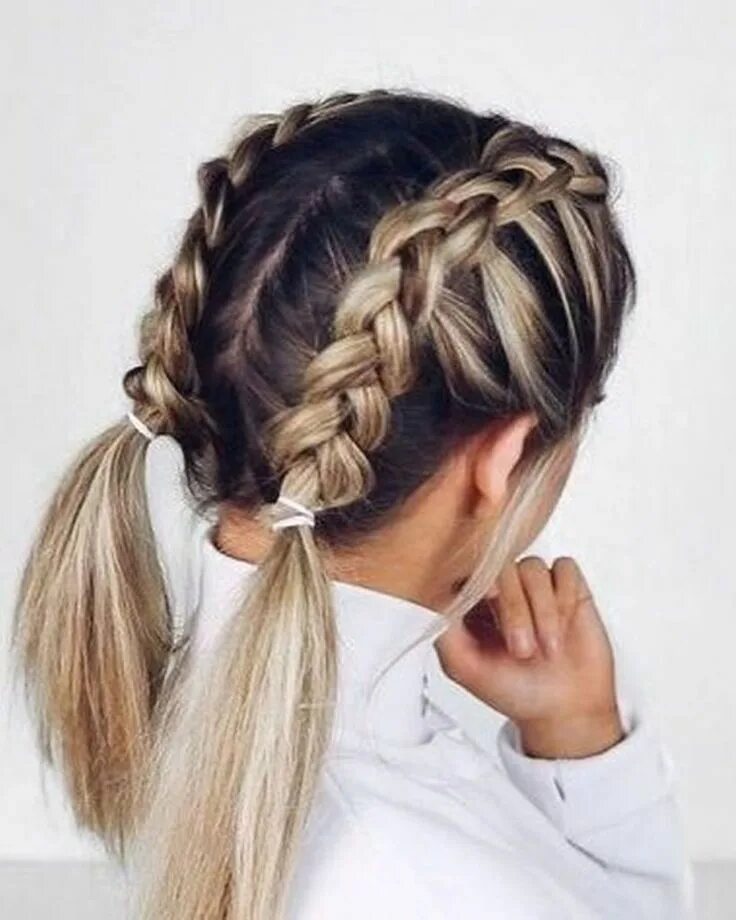 Прическа в школу колоски Beautiful French braided hairstyles for long hair #French #fri French braid hair