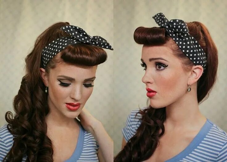 Прическа в стиле 90 на длинные волосы Beautiful Pin up Ponytail Hairstyles: Pin Up Ponytail Hairstyles ... Pin up hair