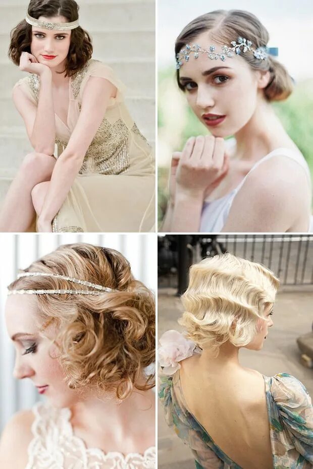 Прическа в стиле гэтсби Retro Chic - 28 Vintage Wedding Hair Ideas Vintage wedding hair, Vintage inspire