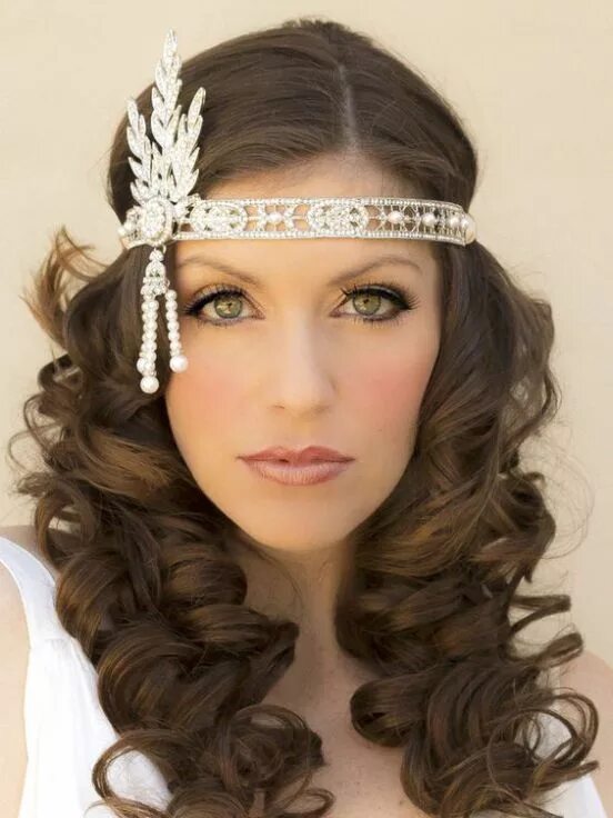 Прическа в стиле гэтсби на длинные A Glitzy & Glam Great Gatsby Quinceanera Theme - Quinceanera Gatsby hair, Flappe