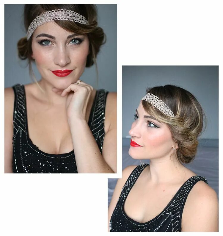 Прическа в стиле гэтсби на короткие The Monday Tutorial - GATSBY en 2020 Coiffures gatsby, Maquillage gatsby, Coiffu