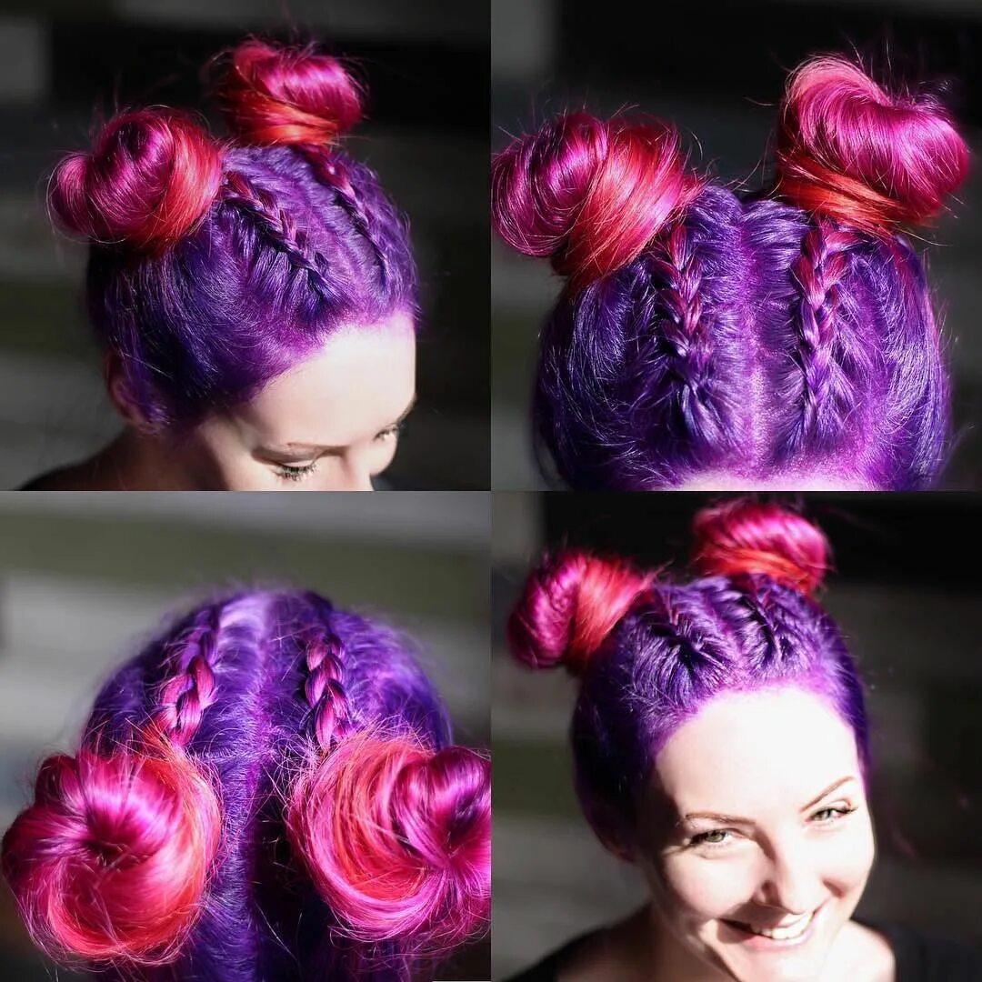 Прическа в стиле космос для девочки SPACEBUNS Thank you to @imallaboutdahair for the Feature! #kmstylist Love! Hair 