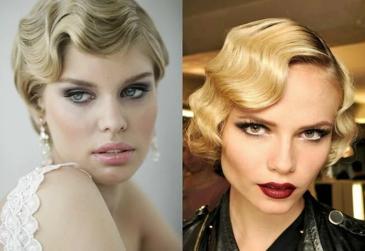 Прическа в стиле ретро на короткие волосы 1920's Inspired Retro Hairstyles To Look Delicate Today 着 物 髪 型 シ ョ-ト, 髪 型