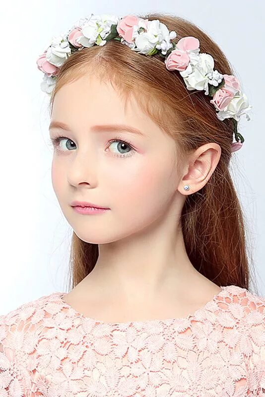 Прическа венок для девочки Sweet Flower Girl'S Headpiece - Wedding/Special Occasion Wreaths / Flowers Cinti