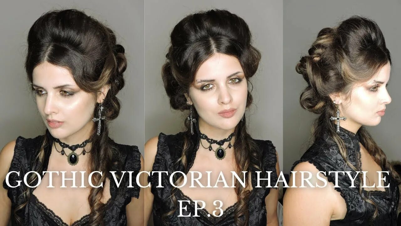 Прическа виктория фото Gothic Victorian Hairstyle ep.3 Little Miss Scare All - YouTube