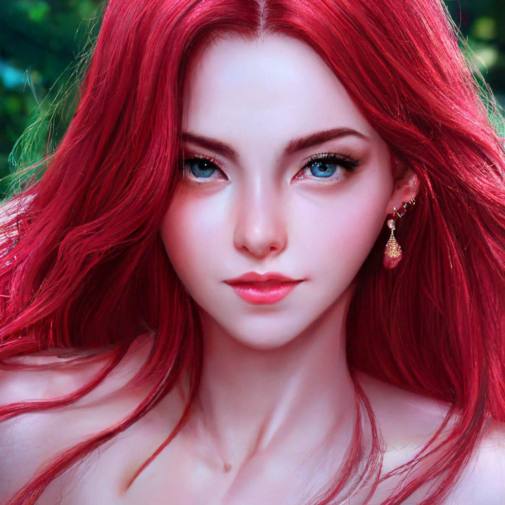 Прическа вишня "Cherry hair" - image created in Shedevrum