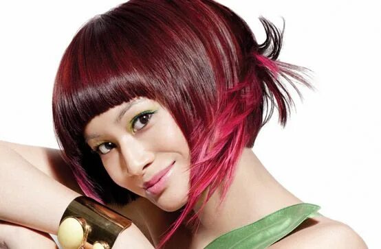 Прическа вишня Trending Hairstyles for All Hair Types Matrix Matrix hair color, Red pink hair, 