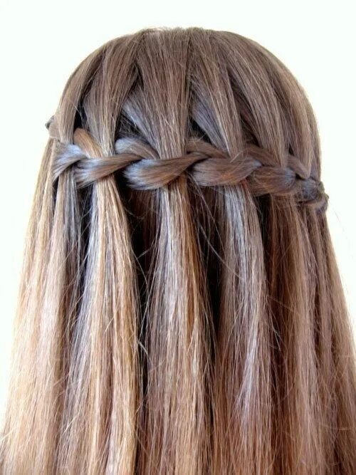 Прическа водопад фото waterfall braid. If only i could do this Hair Hair, Hair styles, Braided hairsty