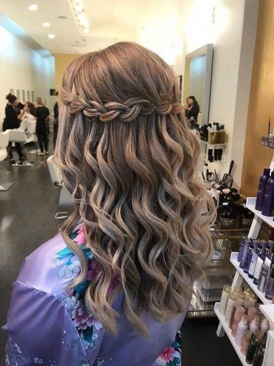 Прическа водопад на длинные волосы 70s hairstyles Hairstyles Step By Step .Hairstyles Step By Step Frisure, Hår og 