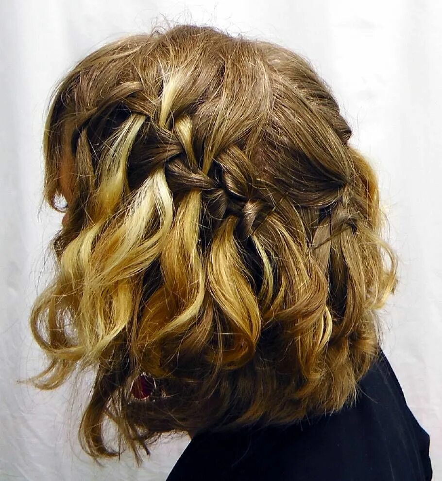 Прическа водопад на каре Pin on Hairstyles