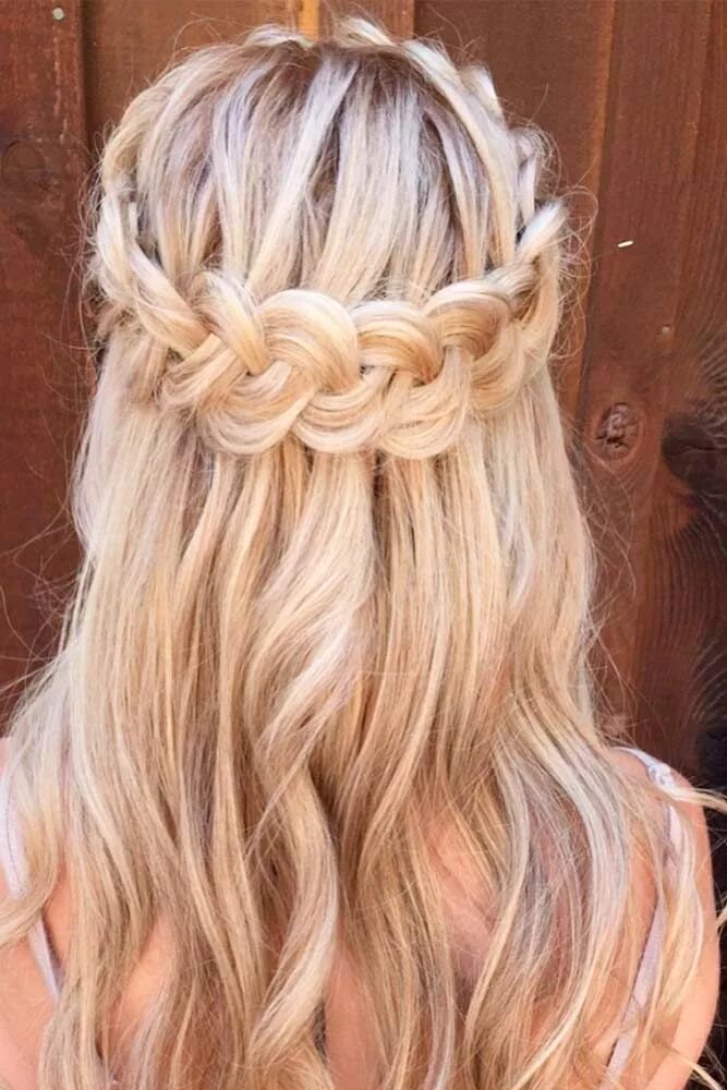 Прическа водопад на короткие 30 Cute Hairstyles For A First Date Hair styles, Long hair styles, Down hairstyl