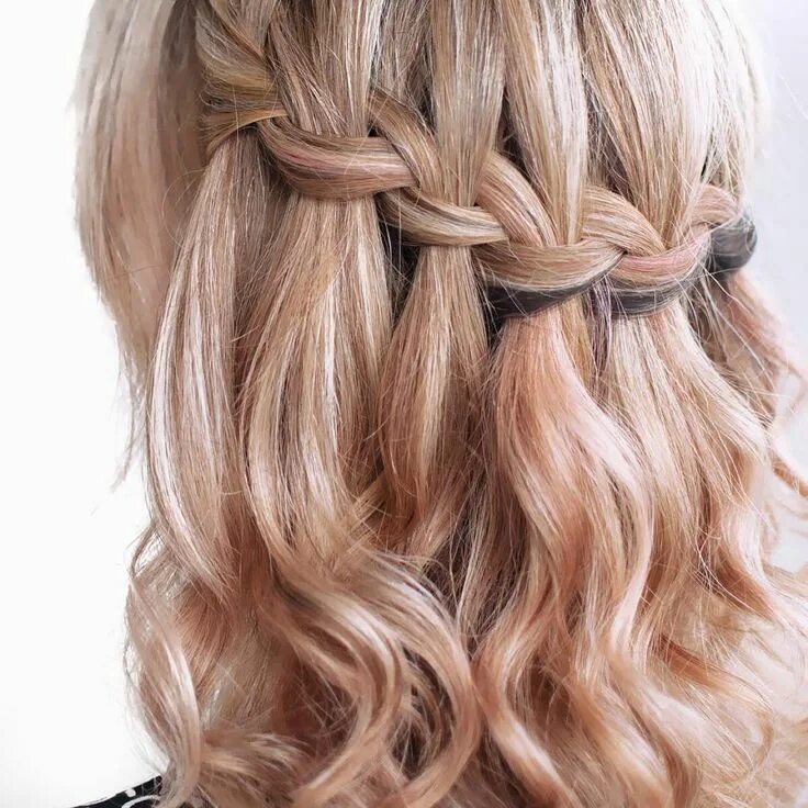 Прическа водопад на короткие Flechtfrisuren für lange Haare: Wunderschön und einfach Wunderweib Braids for lo