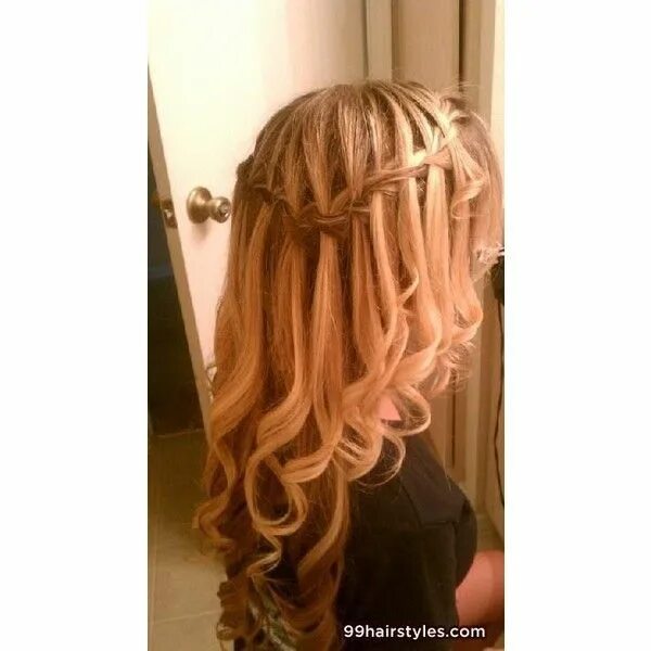 Прическа водопад на короткие amazing long blonde hairstyle idea Hairstyle Ideas ❤ liked on Polyvore Hair styl