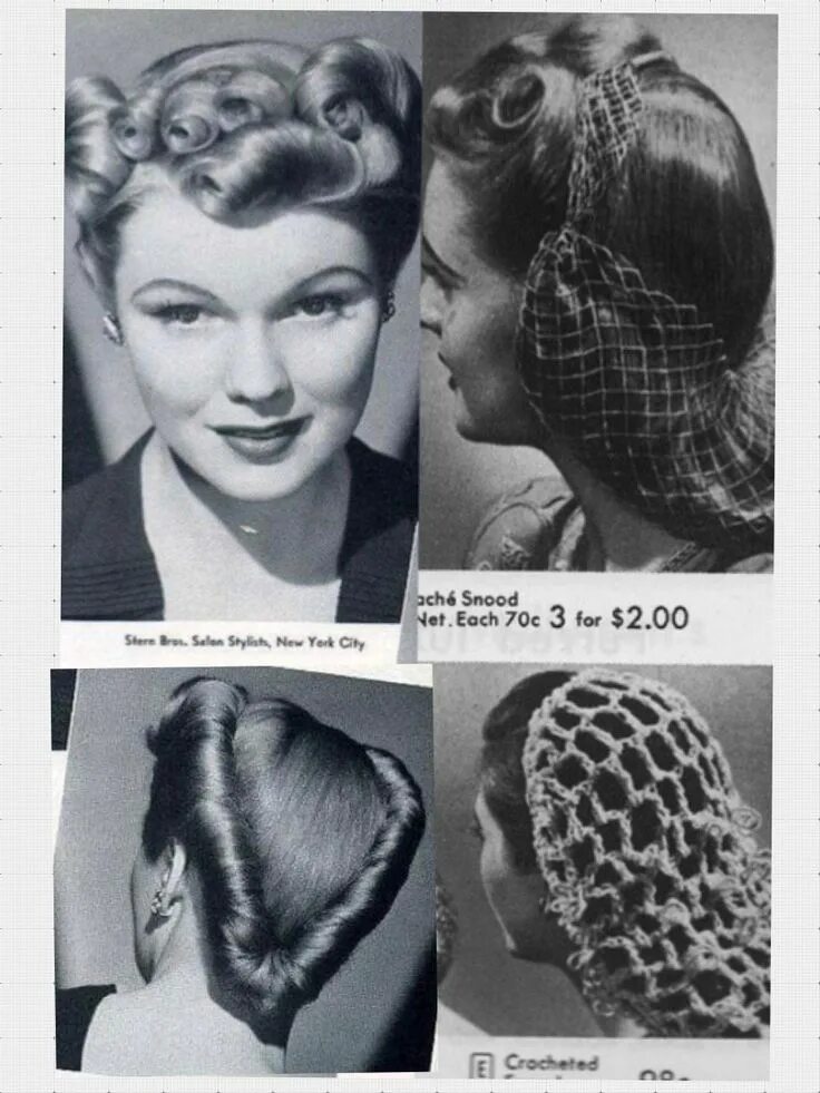 Прическа военных лет 1940s Hair, Makeup & Amazing Women!! - Chez Titine 1940s hairstyles, 1940s women