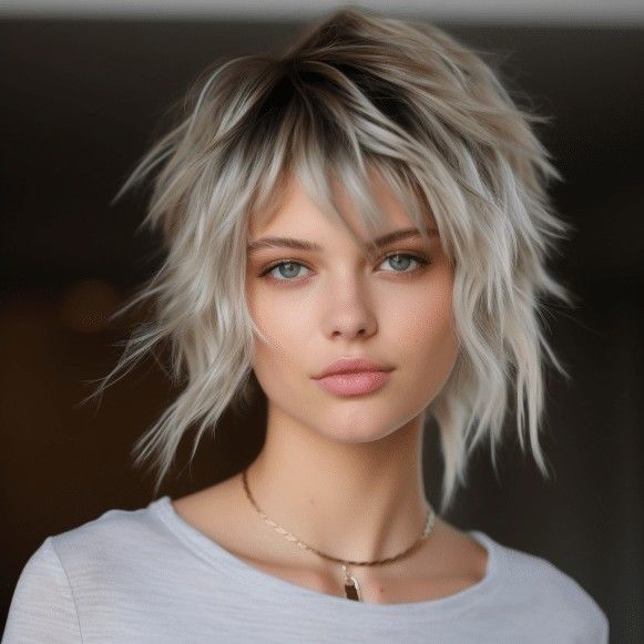 Прическа волчица на короткие волосы Pin by Siúsaidh on pixie, wolf and bob haircuts Alternative hair, Rocker hair, H