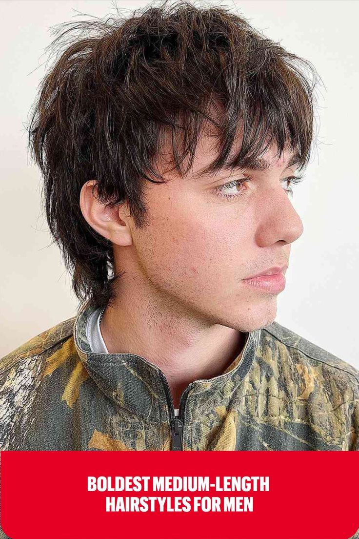 Прическа вольф кат мужская 63 Best Medium-Length Hairstyles for Men in 2024 Hair inspiration short, Shaggy 