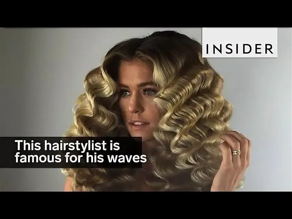 Прическа волны This hairstylist is famous for his old Hollywood waves - YouTube