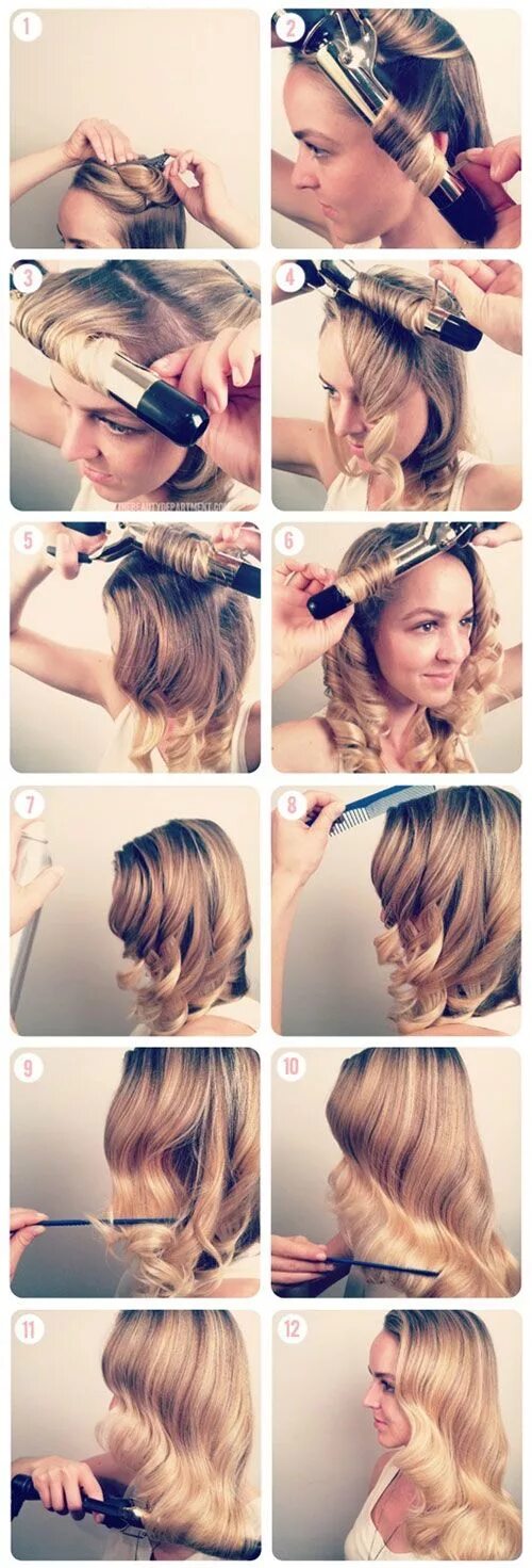 Прическа волны на средние как сделать Easy Christmas Hairstyle Tutorials For Girls 2013 2014 Xmas Hairstyle 1 Easy Chr