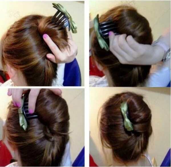 Прическа волос самостоятельно Variants of creating a stylish hairstyle "Shell" with a step-by-step description