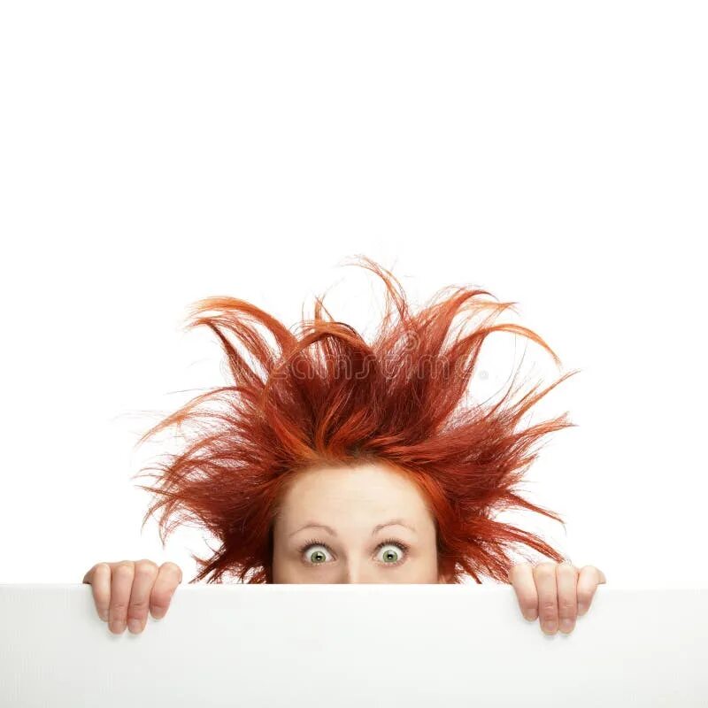 Прическа волосы дыбом Bad hair day stock photo. Image of face, caucasian, hands - 22734836